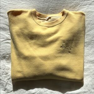✨ VNTG JOHN GALT “HONEY” YELLOW CREWNECK SWEATSHIRT SIZE MEDIUM